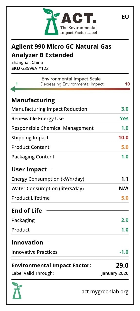 990 Micro GC Natural Gas Analyzer B